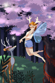 五一劳动节插画海报