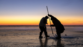 人物剪影轮廓摄影图片