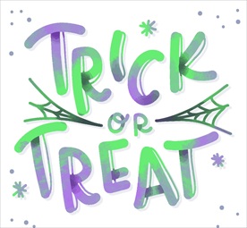 不给糖就捣乱 艺术字矢量图