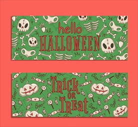 2款绿色 骷髅南瓜头banne