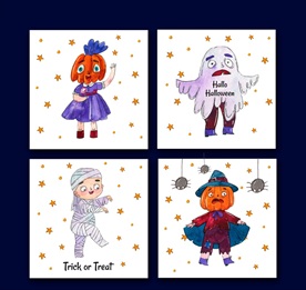 4款彩绘卡通 万圣节角色