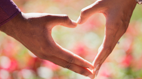 爱心手势心形元素图片