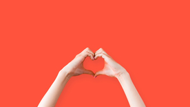 爱心手势心形元素图片