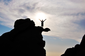 人物剪影轮廓摄影图片