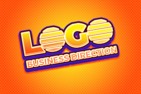 橙色字体样式效果样机