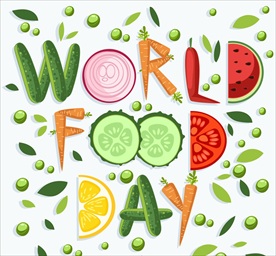 世界粮食日 创意艺术字
