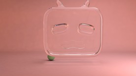 小电视 透明 C4D 模型