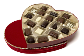 心形巧克力美味可口图片