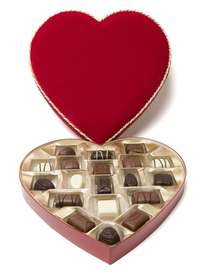 心形巧克力美味可口图片