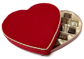 心形巧克力美味可口图片