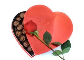 心形巧克力美味可口图片