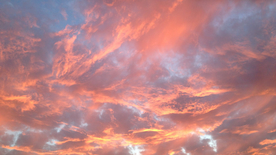 唯美晚霞日落图片