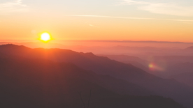 唯美晚霞日落图片