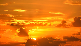 唯美晚霞日落图片