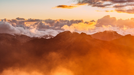 唯美晚霞日落图片