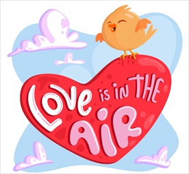 创意爱如空气 爱心艺术字
