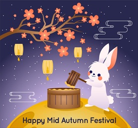 中秋节捣药的兔子
