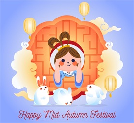 中秋节嫦娥和白兔
