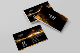黑色炫金名片