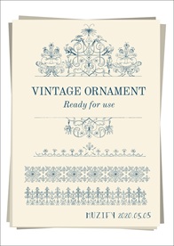 花纹边框 手绘稿