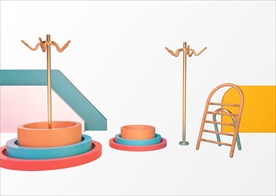 电商C4D创意设计图案