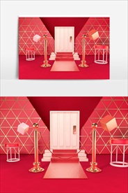 电商C4D创意设计图案