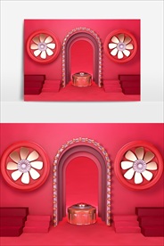 电商C4D创意设计图案