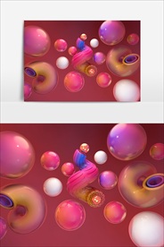 电商C4D创意设计图案