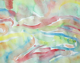 水彩泼墨绚丽图片