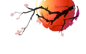 水彩泼墨写意画图片