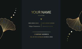 金色高端商务名片