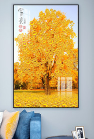 金钱树富贵满堂玄关