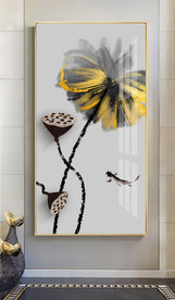 莲蓬抽象装饰画