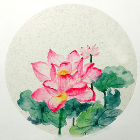 水彩彩铅绘画植物花朵