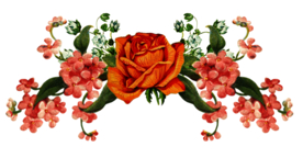 复古鲜花主题装饰图案