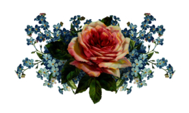 复古鲜花主题装饰图案