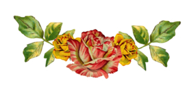 复古鲜花主题装饰图案