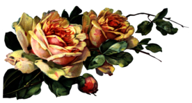 复古鲜花主题装饰图案