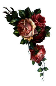 复古鲜花主题装饰图案