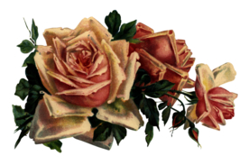 复古鲜花主题装饰图案