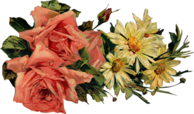 复古鲜花主题装饰图案