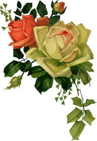 复古鲜花主题装饰图案