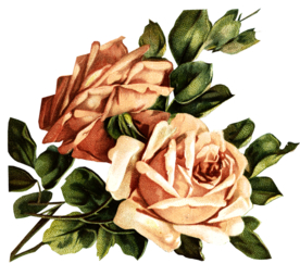 复古鲜花主题装饰图案