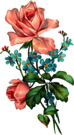 复古鲜花主题装饰图案