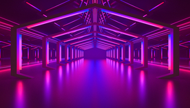 渐变蓝紫背景立体素材