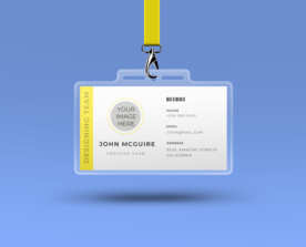 胸卡工作证样机