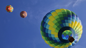 热气球缤纷绚丽图片