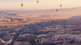 热气球缤纷绚丽图片