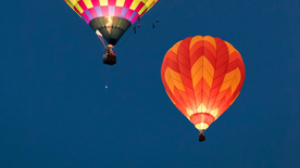 热气球缤纷绚丽图片