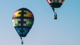 热气球缤纷绚丽图片